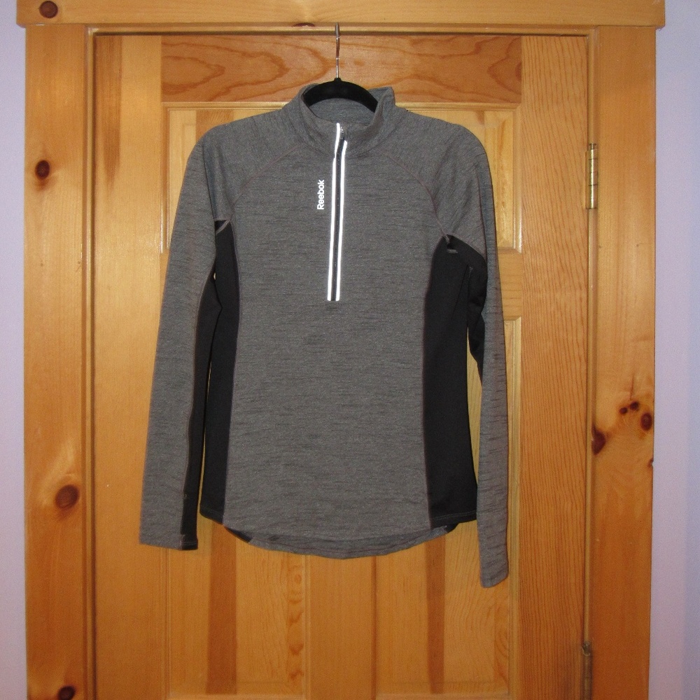 Reebok grey quarter zip